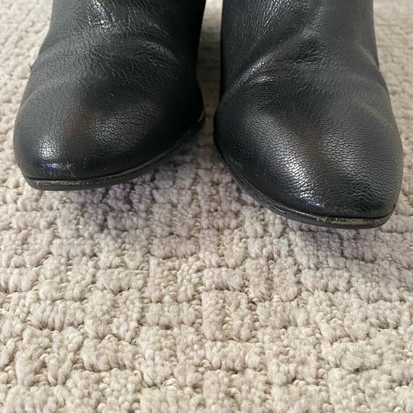 Womens black leather boots - Picture 7 of 12